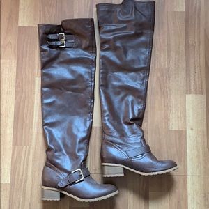 Colin Stuart over the knee boots